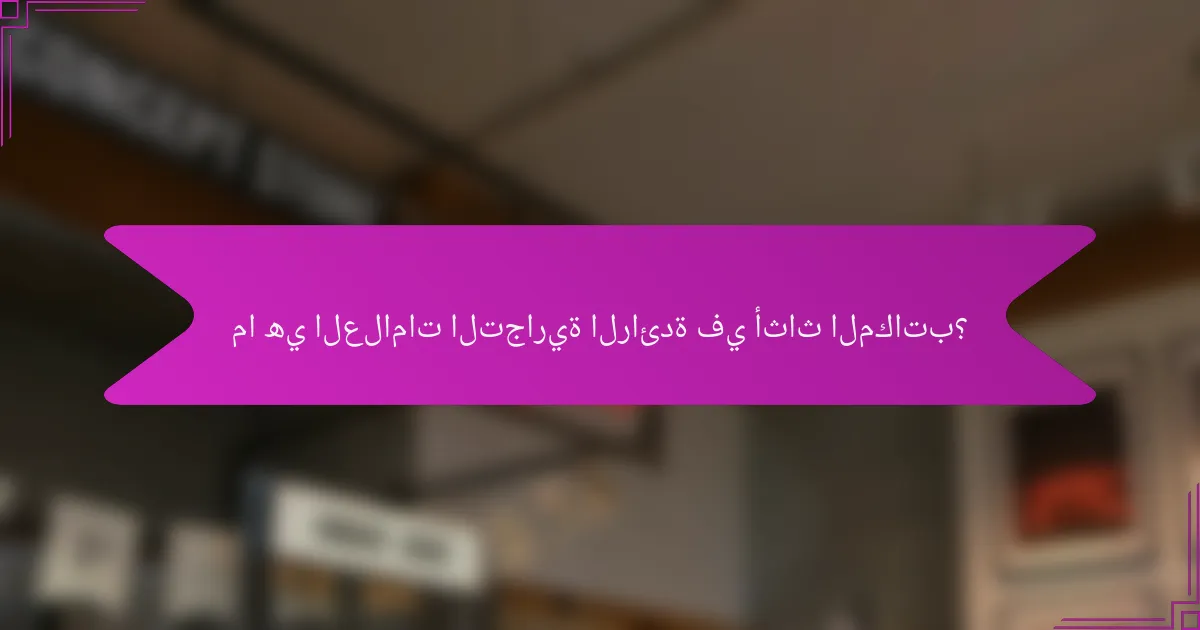 ما هي العلامات التجارية الرائدة في أثاث المكاتب؟